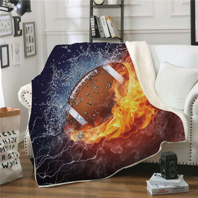 

Cartoon Stitch Printed Cartoon Blanket for Kids Gift 3D Ball Pattern Sherpa Fleece Blanket Super Soft Throw on Bed Sofa Boys