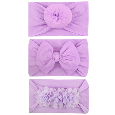 

3pcs Kids Headband For Girl Bow Floral Hairbands Turban Knot Kids Turbans Accessoire Faixa Cabelo Para Bebe Headband Baby Girl