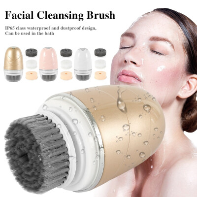 

Beauty Sonic Vibrating Electric Facial Cleaning Brush Electric Device Spa Brush Skin Care Massage Machine