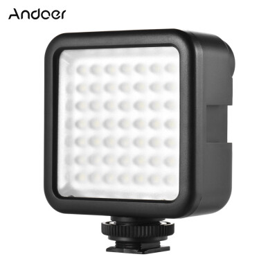 

Andoer W49 Mini Interlock Camera LED Panel Light Dimmable Camcorder Video Lighting With Shoe Mount Adapter for Canon Nikon Sony A7