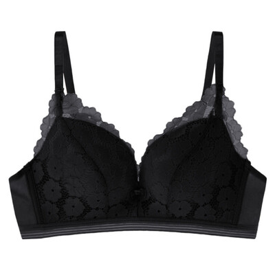 

Women Sexy Lace Floral Bras Push Up Padded Lingerie Underwear Bralette New AB Cup Ladies Back Closure Bra