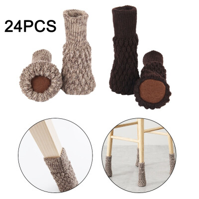 

24PCS Chair Socks High Elastic Furniture Socks Pads Non-Slip Chair Leg Feet Socks Covers Furniture Feet Cover