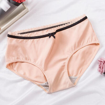 

Seamless Briefs Panties For Women Girl Middle Waist Student Underwear Large Size Breathable Ladies Lingerie