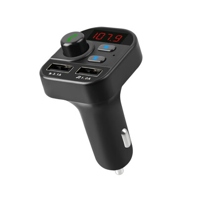 

12-24V Bluetooth FM Transmitter Quick Charging Car Charger Adapter USB SD MP3