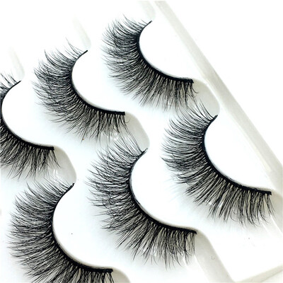 

Gobestart Luxury Makeup 5Pair 3D False Lashes Fluffy Strip Eyelashes Long Natural Party