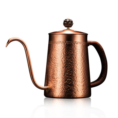 

Household Copper Anti-Scalding Handle Coffee Drip Kettle Cup Teapot Container