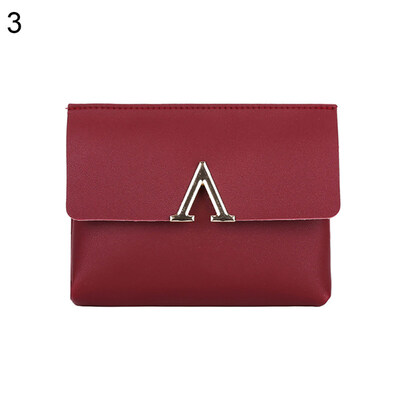 

Vintage Flip Cover Faux Leather Solid Color Phone Card Holder Woman Shoulder Bag