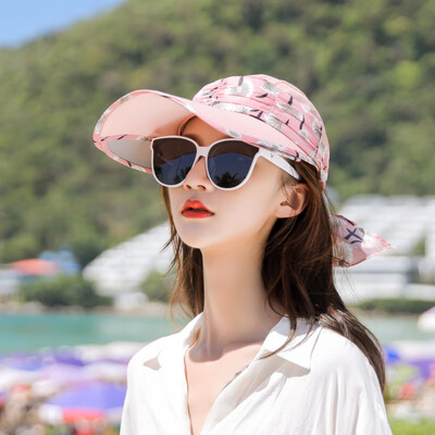 

Summer sunshade cap woman sunscreen retractable hollow cap baseball cap UV protection multifunctional outdoor solar cap