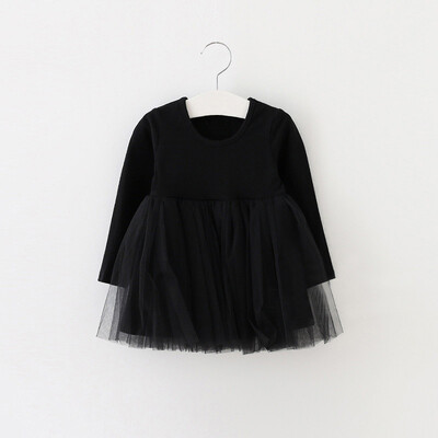 

Long sleeve dress for girls 100 cotton baby girl dress cute clothes newborn infant 1 year birthday dress 2017 baby vestidos