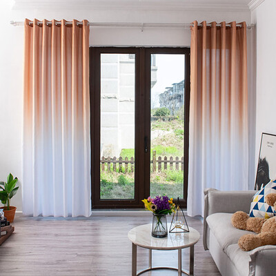 

Solid Gradient Window Tulle Curtain Sheer Drape Valance Bedroom Curtain Living Room Home Decor