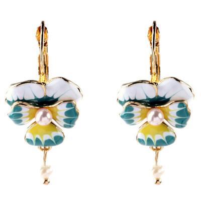 

Fashion fashion accessories oil phalaenopsis flower womens sweet earrings