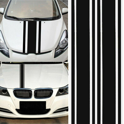 

1 Pair Car Hood Body PVC Stripe Reflective Cover Vinyl Sticker Decals Waterproof
