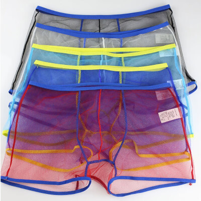 

Boxers 1 PC Sexy Mens Mesh Boxers Shorts See Through Underwear Transparent Breathable Boxer Sexy Mens Underwear