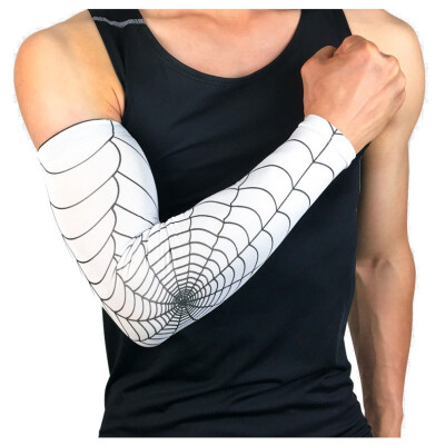 

1pc Long Elbow Pads Sleeve Net Printed Breathable Anti-slip UV Protection Arms Wrist Cover Protector Outdoor Safety Accessories