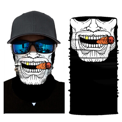 

Motorcycle Head Scarf Balaclava Face Shields Skull Ghost Bandana Scarf Mask Balaklava Neck Warmer