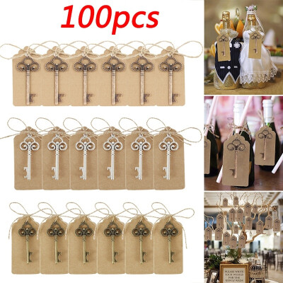 

1005030Pcs Bottle Opener Wedding Souvenirs Beer Opener Keychain with Paperboard Tag Card Wedding Party Supplies