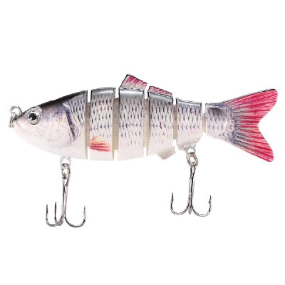 

10cm20g Lifelike 6 Jointed Sections Swimbait Fishing Lure Crankbait Hard Bait Fish Hook Fishing Tackle