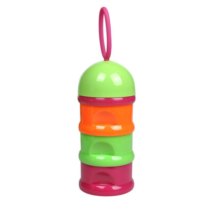 

Baby Feeding Portable Newborn Milk Container Infant Kids Formula Milk Powder Three Grid Snacks Candy Supplies Boxes