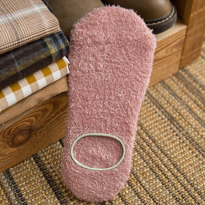 

Women 1 Pair Winter Warm Ankle Socks Soft Low Cut Ankle Socks Thick Floor Socks Fuzzy Winter Thick Socks