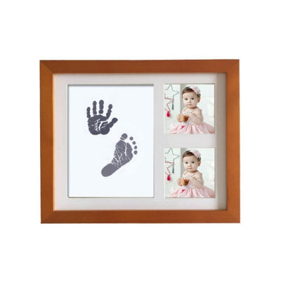 

Baby Newborn Handprint Footprint Imprint Touch Ink Pad Photo Frame Kit Ink