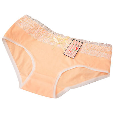 

Women Cotton Briefs Sexy Lace PantIes Bow Underwear Ladies Cute Underpants Calcinha 14 Colors