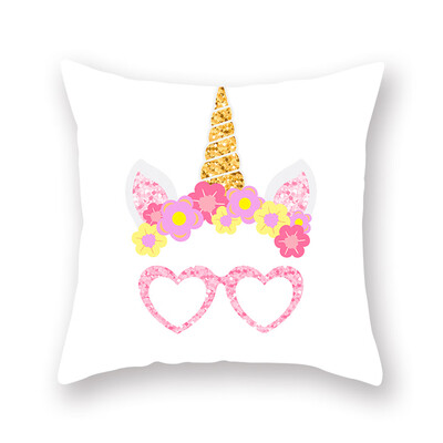 

Unicorn Pillow Case Soft Peach Skin Sofa Cushion Cover Throw House Bed Decor 17