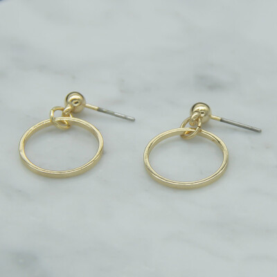 

Fashion Jewelry Gold Silver Color Circle Geometric Round Earrings Best Gift For Women Girl