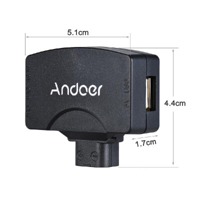 

Andoer D-Tap to 5V USB Adapter Connector for V-Mount Camcorder Camera Battery for BMCC for iPhone 766plus for Samsung Huawei iOS