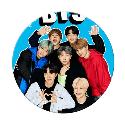

KPOP BTS Bangtan Boys Entertainment Weekly Tinplate Badge Cute Cartoon Brooch Bag Pendant Boys Girls Accessories Hot Gift for Fans