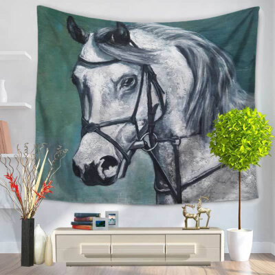 

1 Horse Unicorn Printing Tapestry Wall Hanging Beach Towel Yoga Mat Home Decor