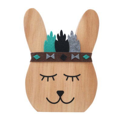 

Nordic Wind Cartoon Animal Solid Wood Decoration Creative Childrens Room Decoration Home Decoration Photography Props