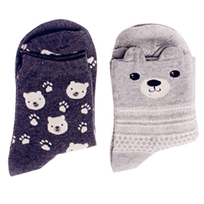 

Novelty Cotton Long Socks New Brand Kawaii Animal Socks Cute Japanese 2 Pairs Women Panda Pig Bear Giraffe Cartoon Sock