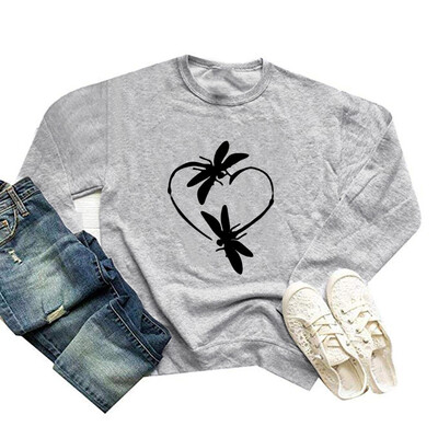 

Tailored Women Printing Round Neck Long Sleeve Casual Blouse Sweatshirt