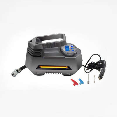 

Portable Air Compressor Pump Inflator Tire Pressure Monitoring LCD Digital Dispaly 12 V for Car Truck Bicycles RV 22 Cylinders