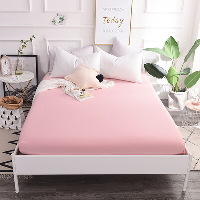 

Toponeto Fitted Sheet Bedding Cover Bed Sheet Soft Comfort Solid Color