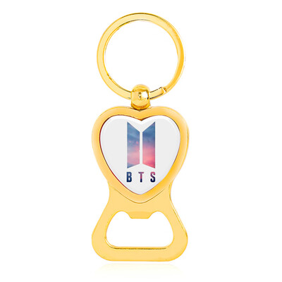 

KPOP BTS Keychains Bottle Opener Key Ring Metal Hanging Key Ring Key Chain