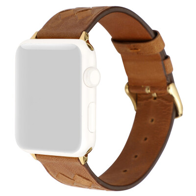 

〖Follure〗Premium Soft Leather Grid Sport Replaceable Band For Apple Watch 4321 3840mm