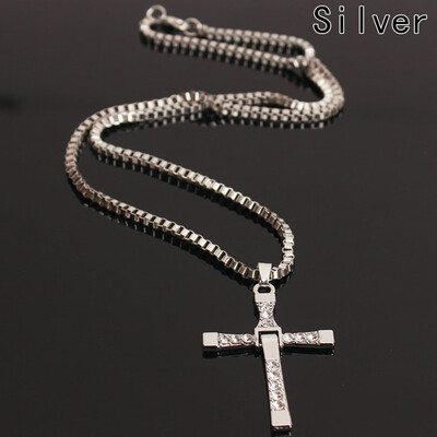 

Stainless Steel Gold Silver Cross Pendant Necklace Chain Men&Women Gift