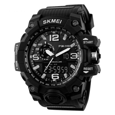 

SKMEI Mens LED Digital Alarm Date Military Sports Army Waterproof Quartz Watch