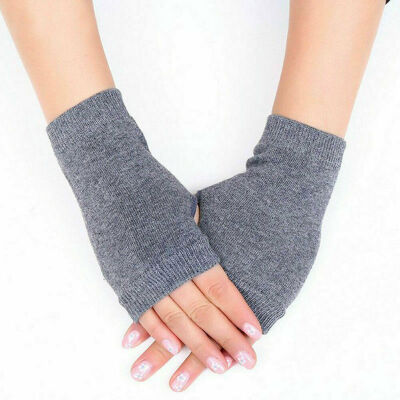 

Women Girl Cashmere Fingerless Winter Gloves Hand Wrist Warmer Mitten Warm