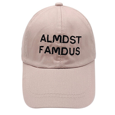 

2019 Baby Solid Color Letters ALMOST FAMOUS Baseball Cap Kids Adjustable Breathable Visor Hats