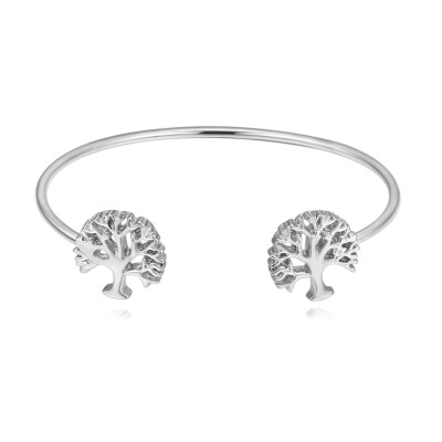 

Life Magic Tree Gift Tree Silver Charm Bracelets Simple for Rose Fashion Fashion Bangle Hot Sale Bracelet Party of