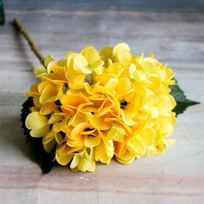 

Simulation of a single French Hydrangea Single Cloth Plants Artificial Flower for wedding