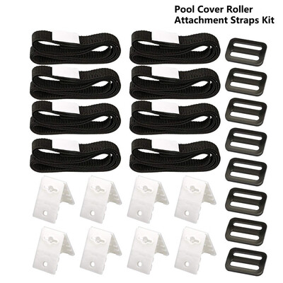 

Pool Cover Roller Attachment Straps Kit for Swimming Pool Solar Cover Reel