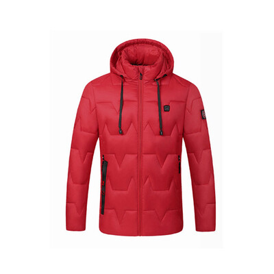 

Men Women USB Electric Heating Hooded Coat Waterproof Winter Vest Jacket Warmer