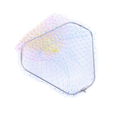 

Fishing Net Head Stainless Steel removable Foldable Nylon Mesh Net Head Fishing Hand Landing Net Head Fishing Accessories