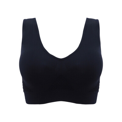 

Comfortable Shockproof Sports Bra Mesh Hollow Out Breathable Bra Vest Yoga Push-up Fitness Support Sportswear Top