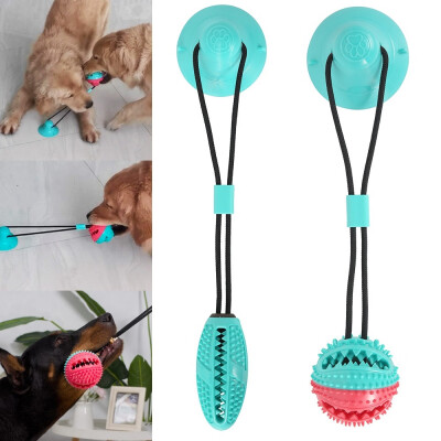 

Multifunction Pet Molar Bite Toy Pet Molar Ball Dog Bite Sucker Pet Molar Bite Toy Interactive Fun Toys with Sucker