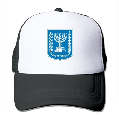 

Adult Israel Coat Of Arms Badge Trucker HatsUnisex Mesh Capssnapback Baseball Cap Hat