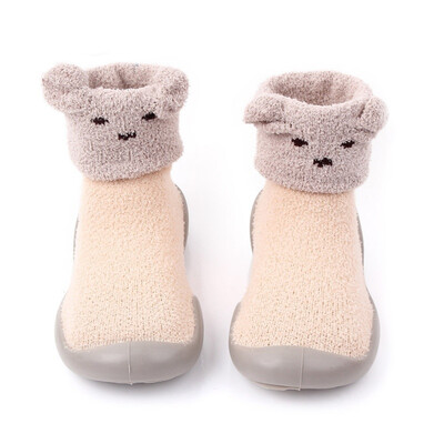 

Autumn Winter Baby Girls Boy First Walker Soft Solid Color Breathable Bottom Walking Casual Shoes